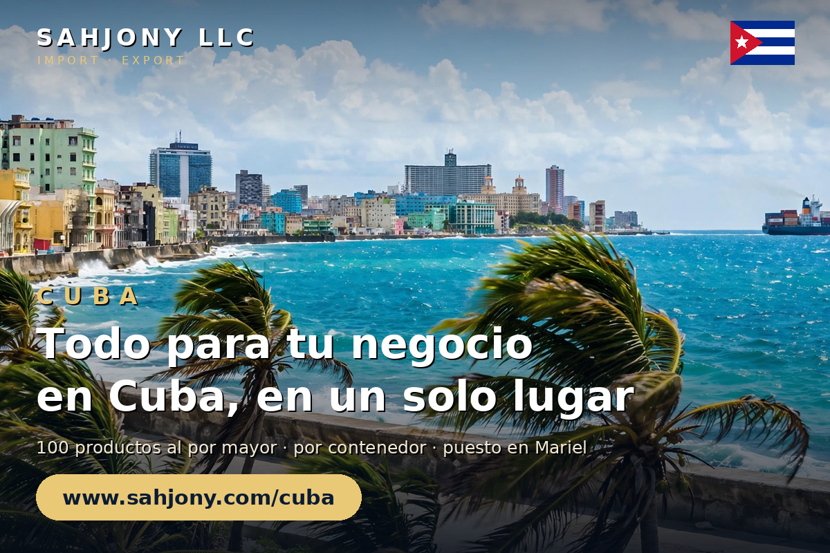 SAHJONY LLC — Todo para tu negocio en Cuba, en un solo lugar