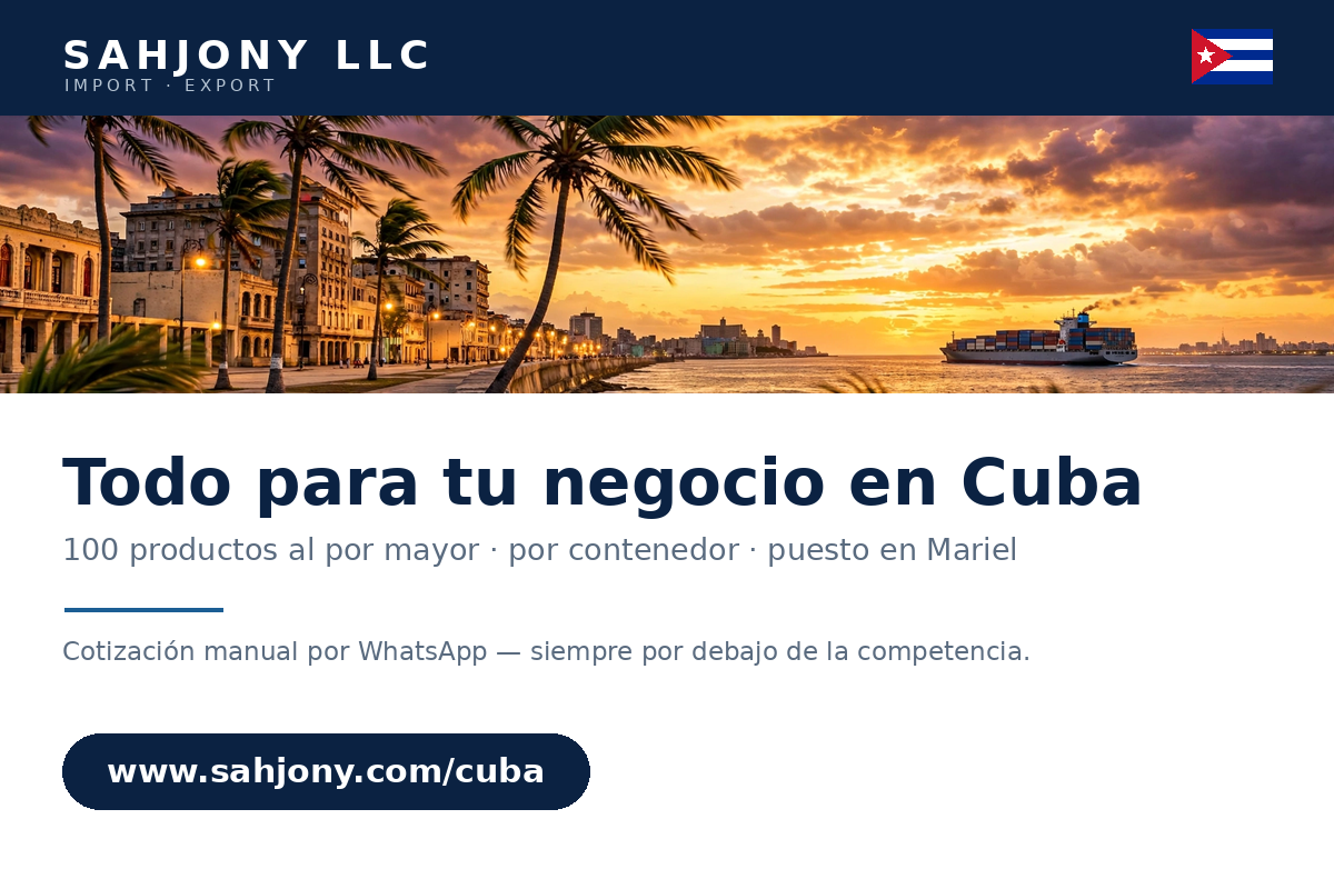 Tarjeta de negocios SAHJONY LLC — frente